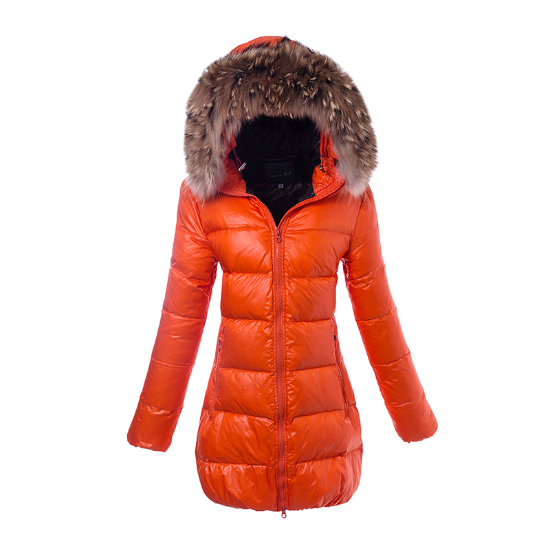 Manteau Duvetica Orange Pour Femme Pas Cher